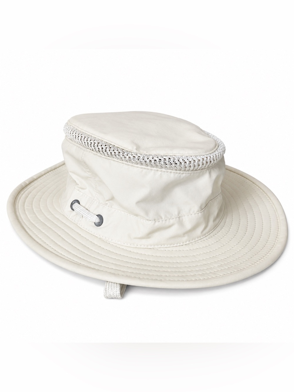 Tilley Airflo LTM5 Sun Hat Beige Size 7 1/8 57cm Made in Canada Wide Brim Hiking